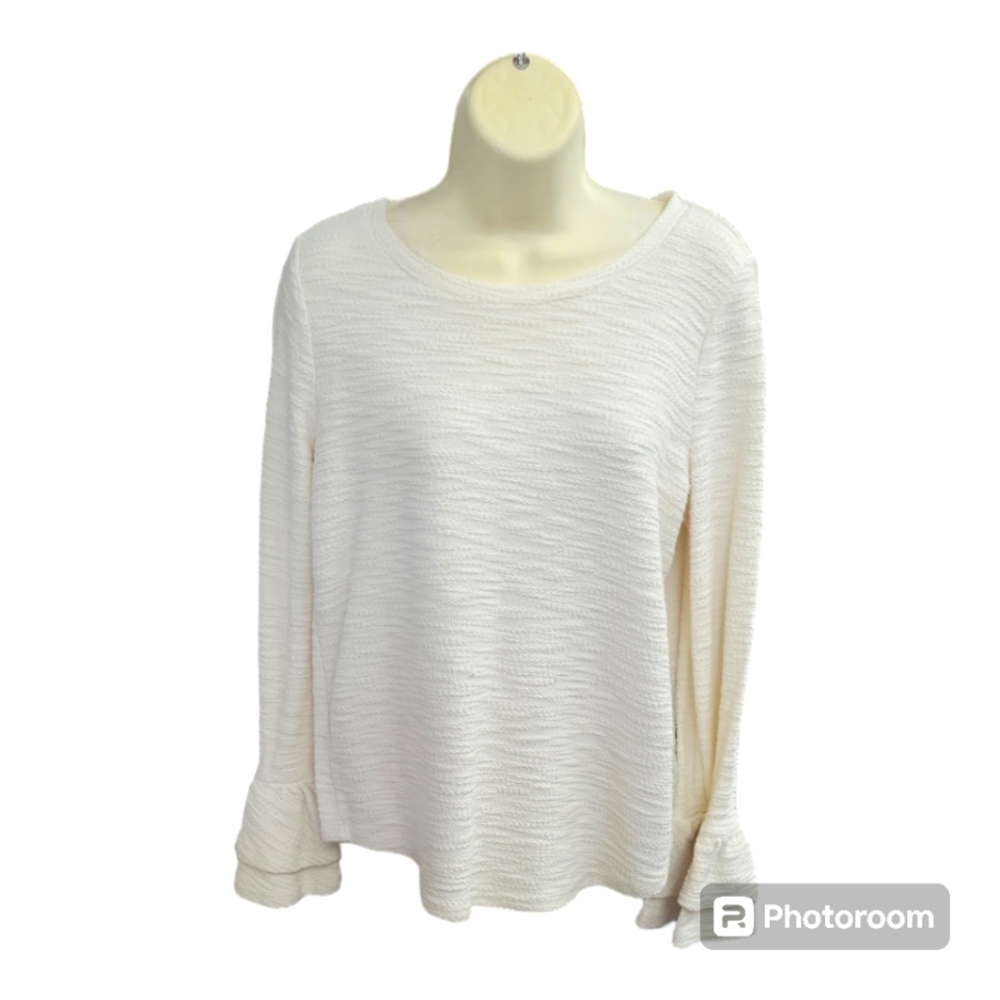 Bell Sleeve Pullover Sweater | St. John's Bay | Medium | Ivory ❤️ 💙 💜